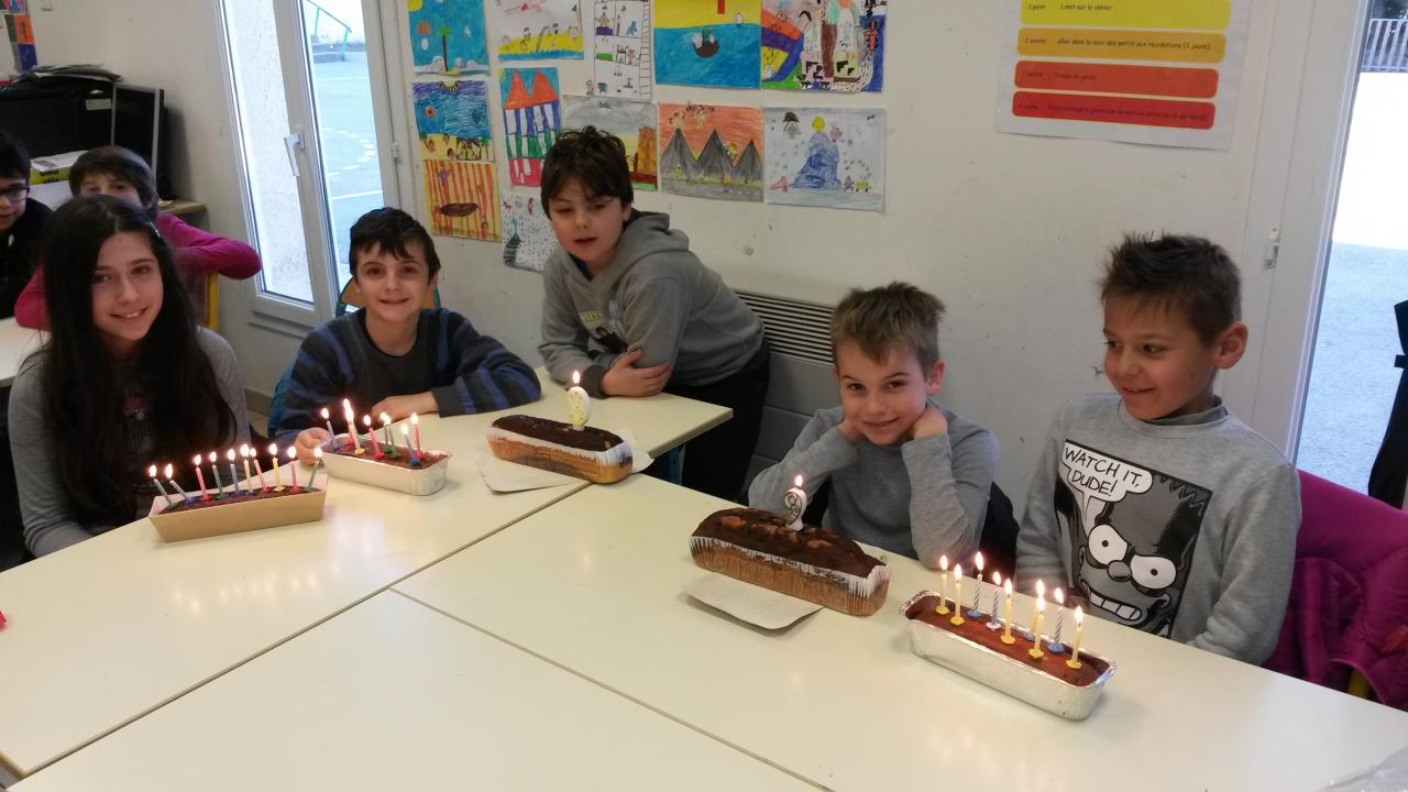 Anniversaire Ilona, Fabrice, Noam, Yanis, Mathis.P