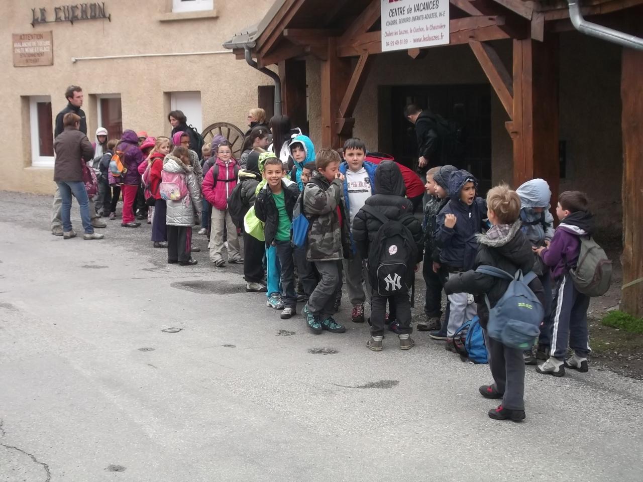 arrivée et installation