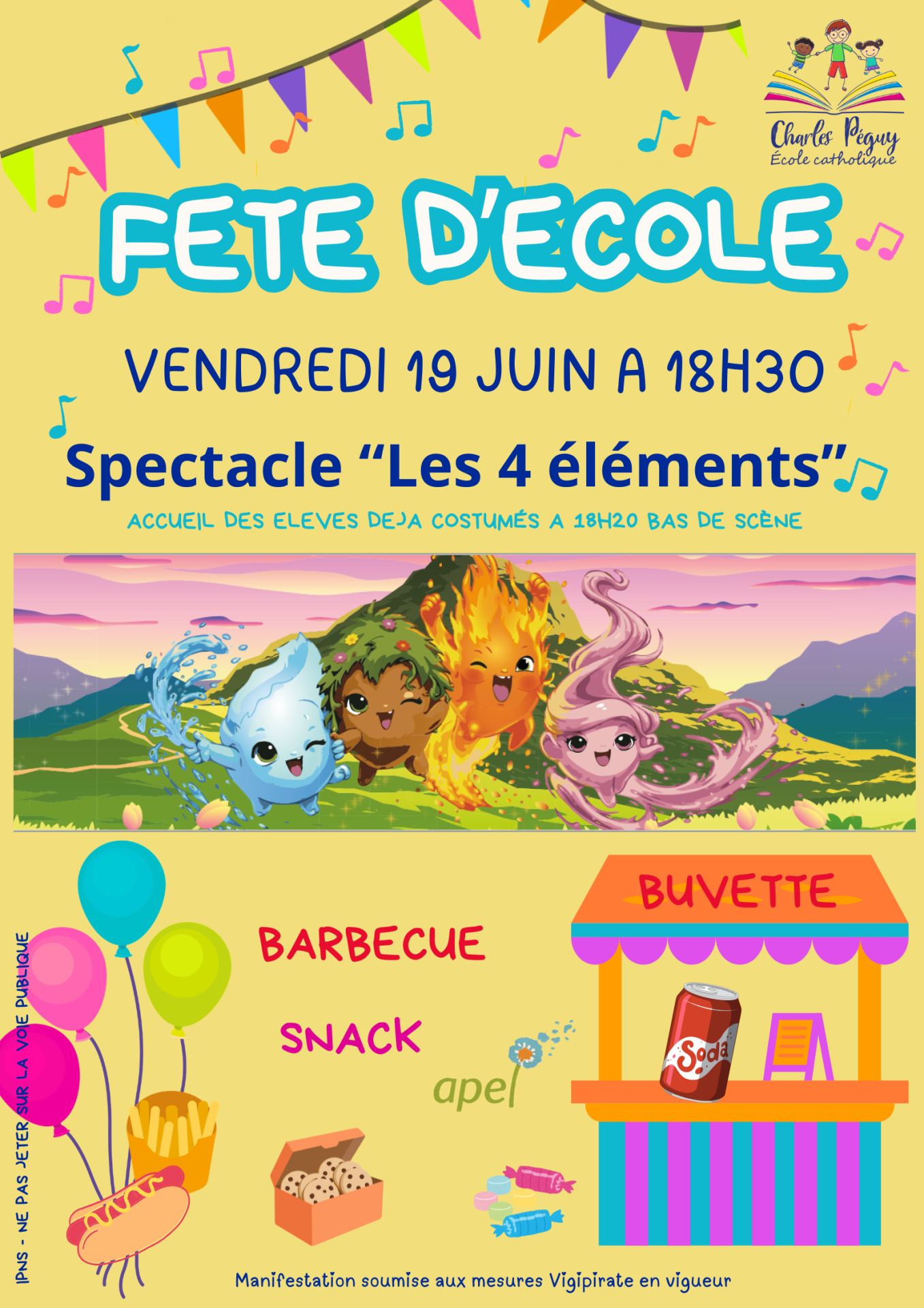 Affiche fete ecole 2026
